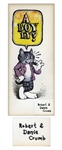 Robert Crumb Original Color Drawing of Fritz the Cat -- Gifted to Crumbs Then Publisher in 1968 Upon the Birth of His Child